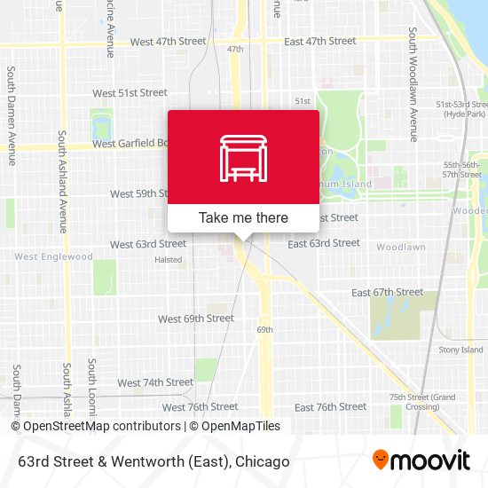 63rd Street & Wentworth (East) map