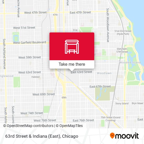 63rd Street & Indiana (East) map