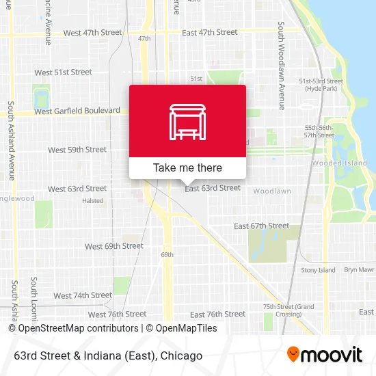 63rd Street & Indiana (East) map