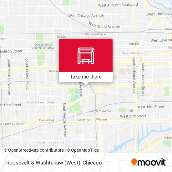 Roosevelt & Washtenaw (West) map