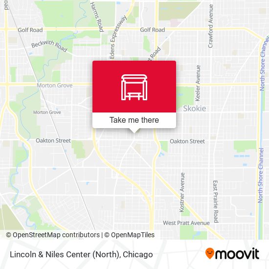 Lincoln & Niles Center (North) map