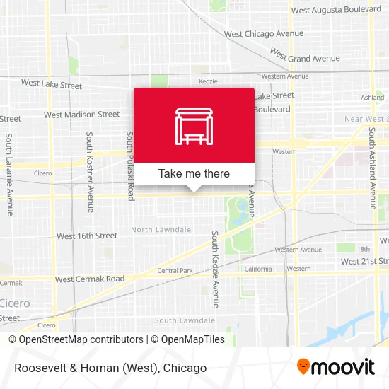 Roosevelt & Homan (West) map