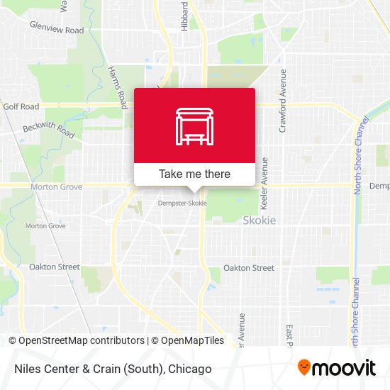 Mapa de Niles Center & Crain (South)