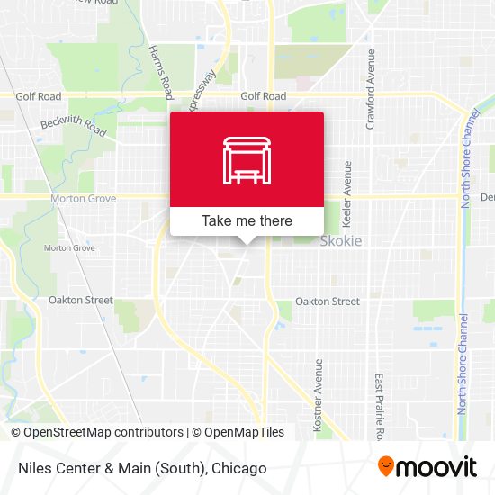 Niles Center & Main (South) map