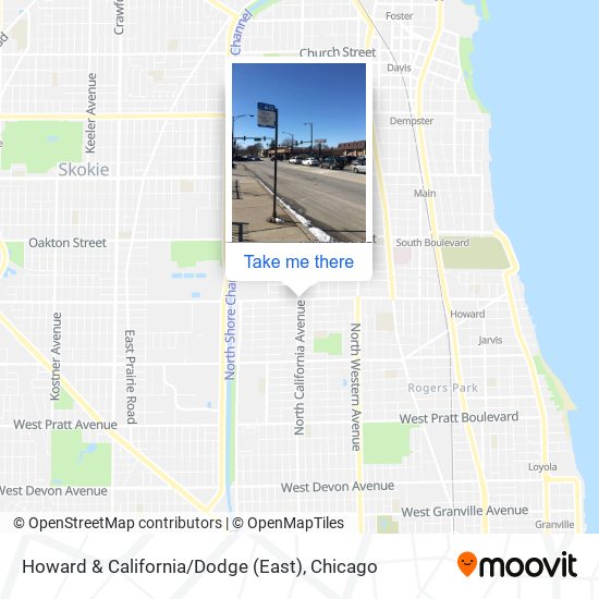 Mapa de Howard & California / Dodge (East)