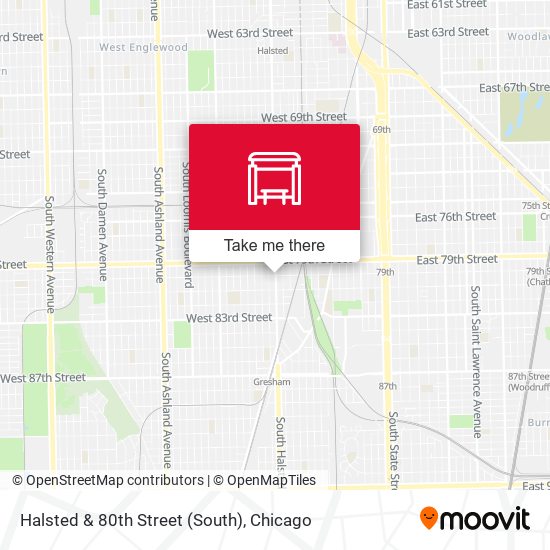 Mapa de Halsted & 80th Street (South)