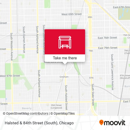 Halsted & 84th Street (South) map
