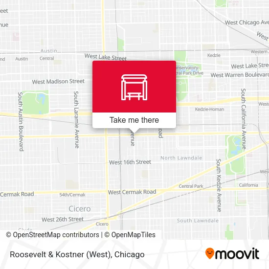 Roosevelt & Kostner (West) map