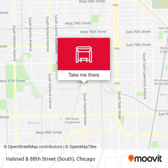Halsted & 88th Street (South) map