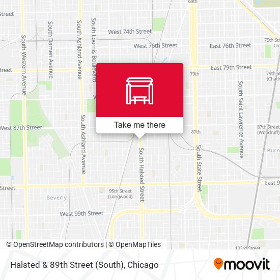 Mapa de Halsted & 89th Street (South)