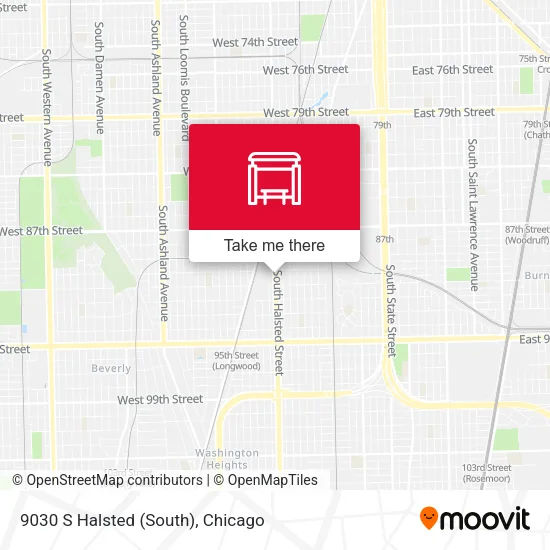 9030 S Halsted (South) map