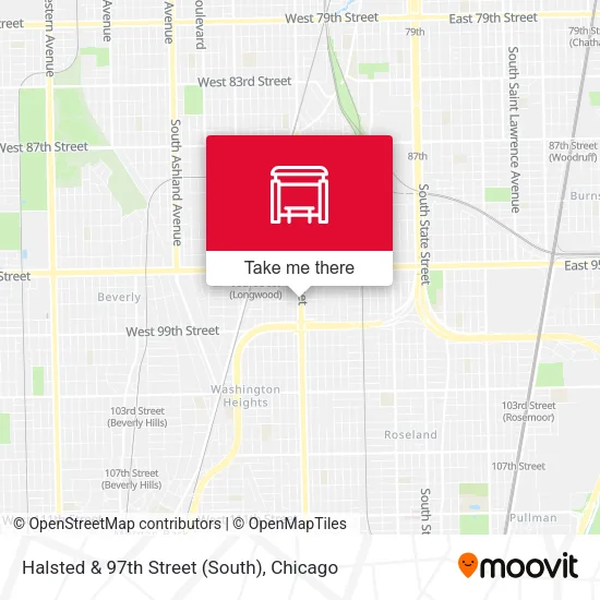 Halsted & 97th Street (South) map