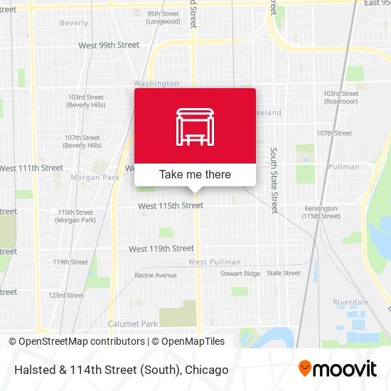 Halsted & 114th Street (South) map