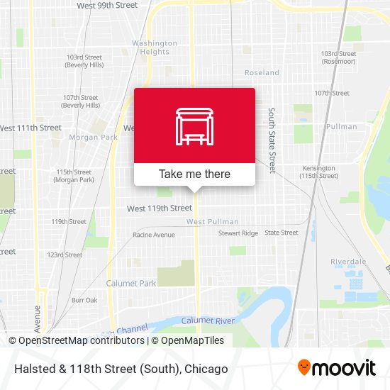 Halsted & 118th Street (South) map