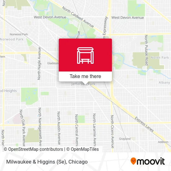 Milwaukee & Higgins (Se) map