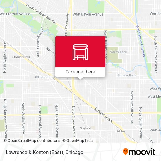 Mapa de Lawrence & Kenton (East)