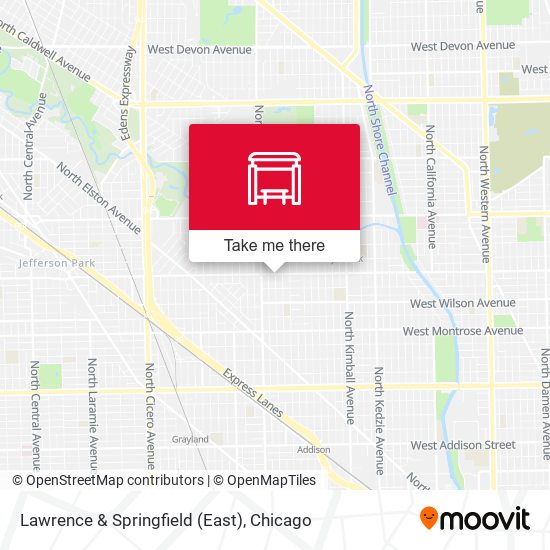 Lawrence & Springfield (East) map