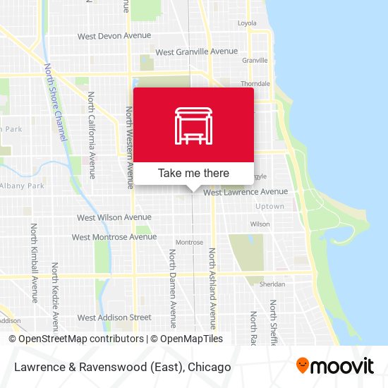 Lawrence & Ravenswood (East) map