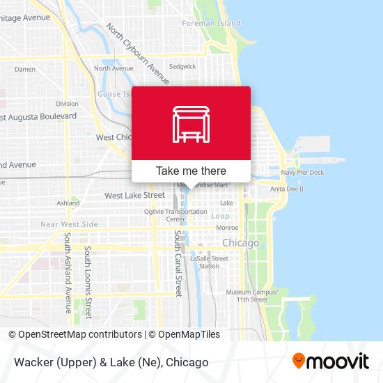 Wacker (Upper) & Lake (Ne) map