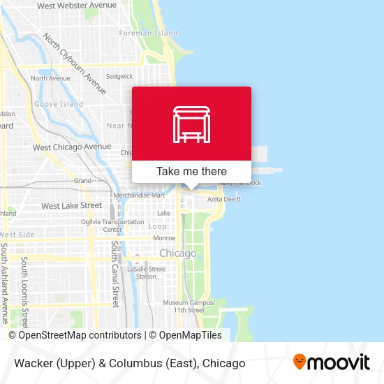 Mapa de Wacker (Upper) & Columbus (East)