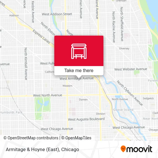 Armitage & Hoyne (East) map