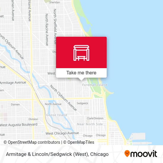Armitage & Lincoln / Sedgwick (West) map