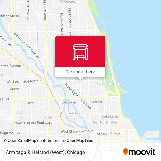 Armitage & Halsted (West) map
