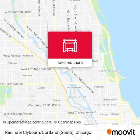 Racine & Clybourn / Cortland (South) map