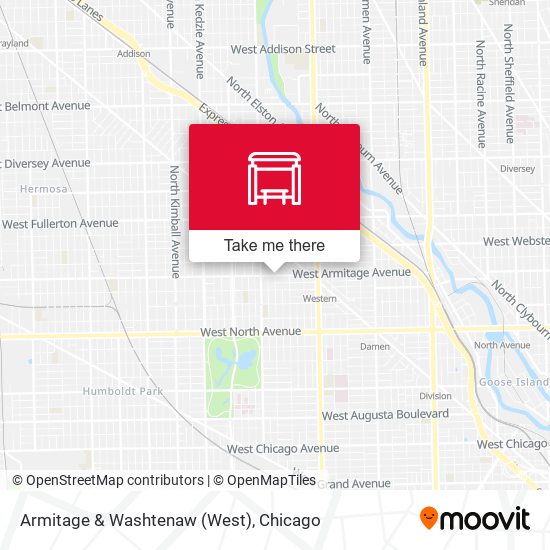 Armitage & Washtenaw (West) map