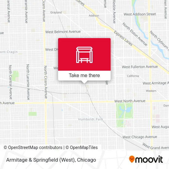 Armitage & Springfield (West) map