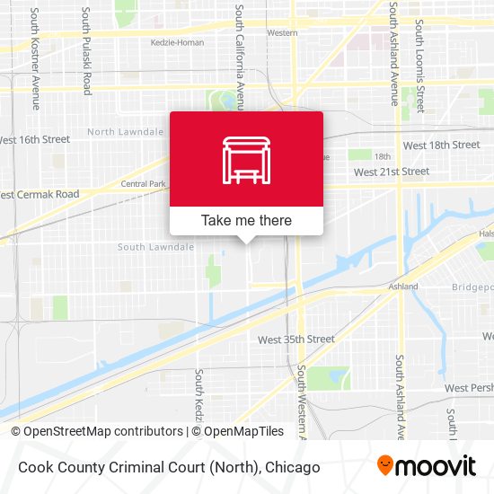 Cook County Criminal Court (North) map