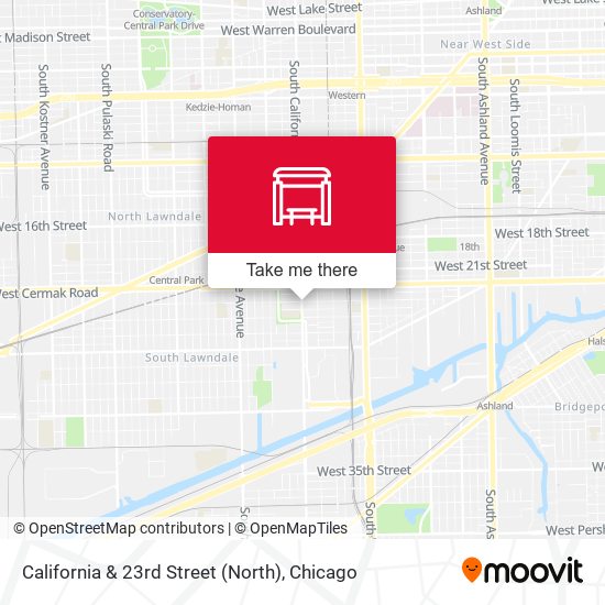 California & 23rd Street (North) map