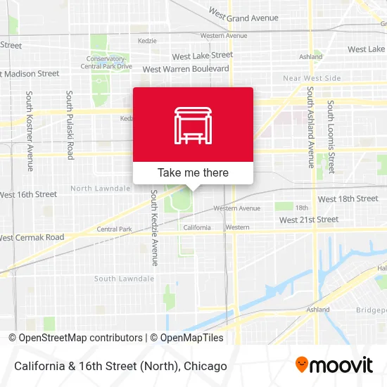 California & 16th Street (North) map