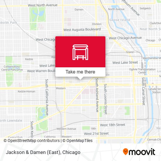 Jackson & Damen (East) map