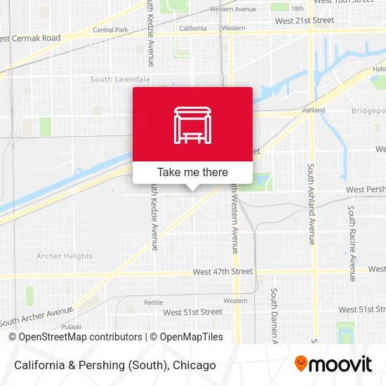 California & Pershing (South) map