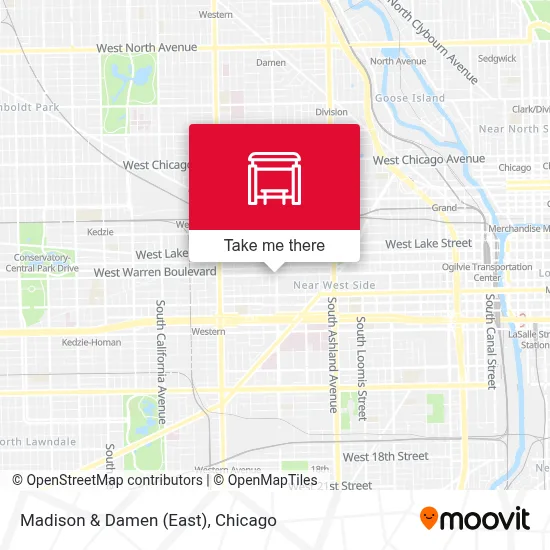 Madison & Damen (East) map