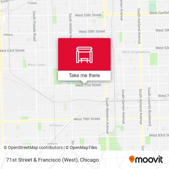 71st Street & Francisco (West) map