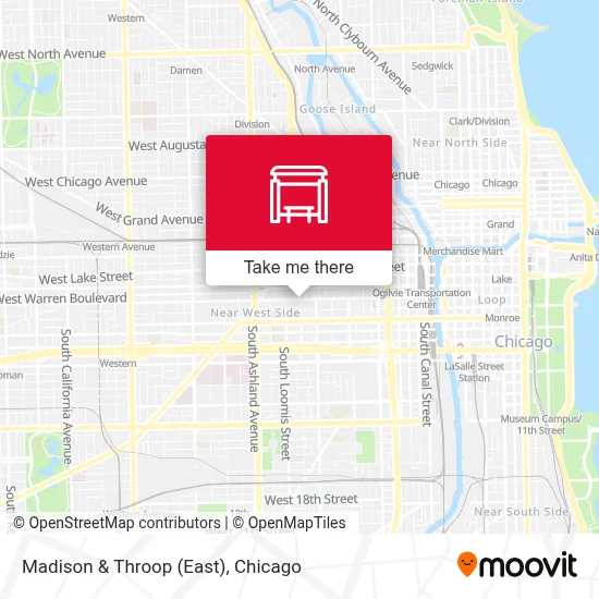 Madison & Throop (East) map