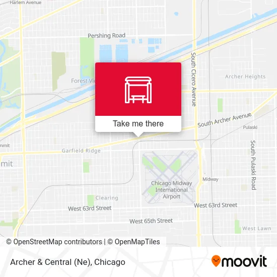 Archer & Central (Ne) map