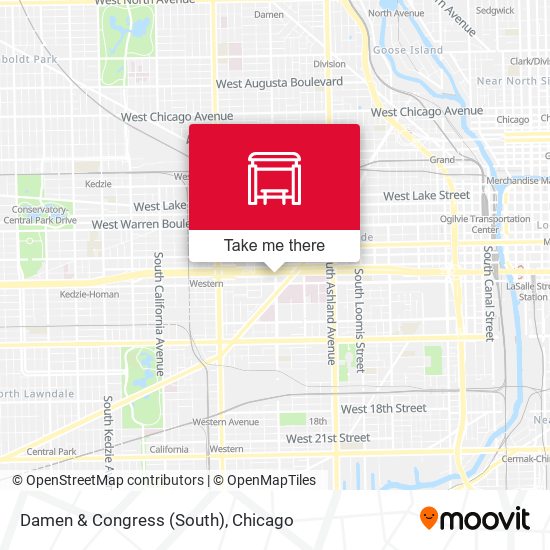 Damen & Congress (South) map