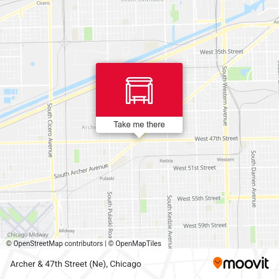 Archer & 47th Street (Ne) map