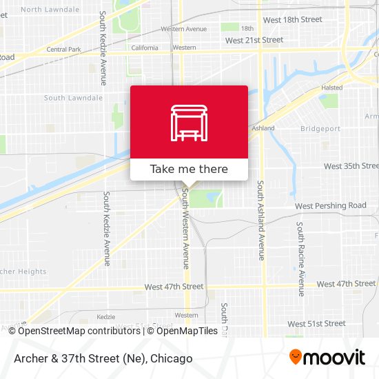 Archer & 37th Street (Ne) map