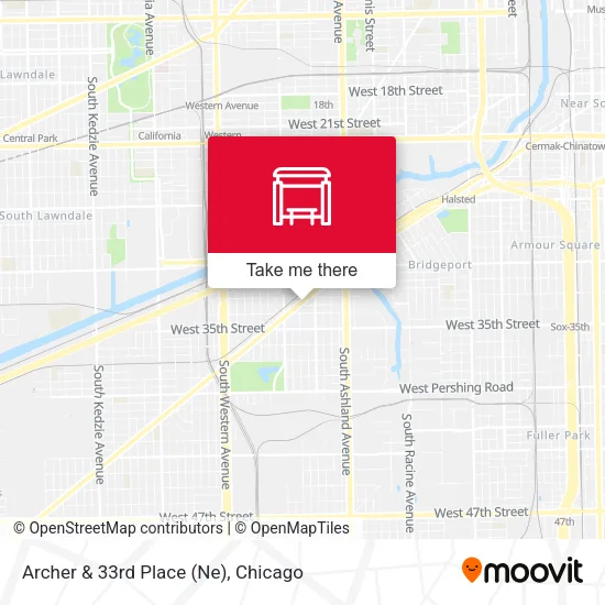Archer & 33rd Place (Ne) map