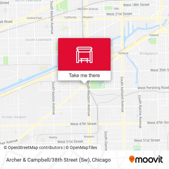 Archer & Campbell / 38th Street (Sw) map