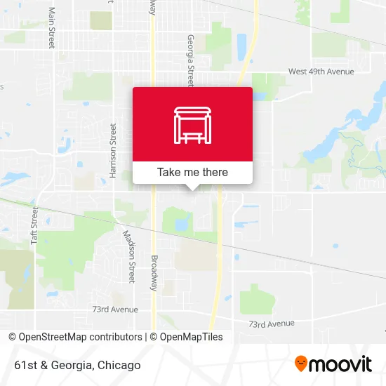 61st & Georgia map