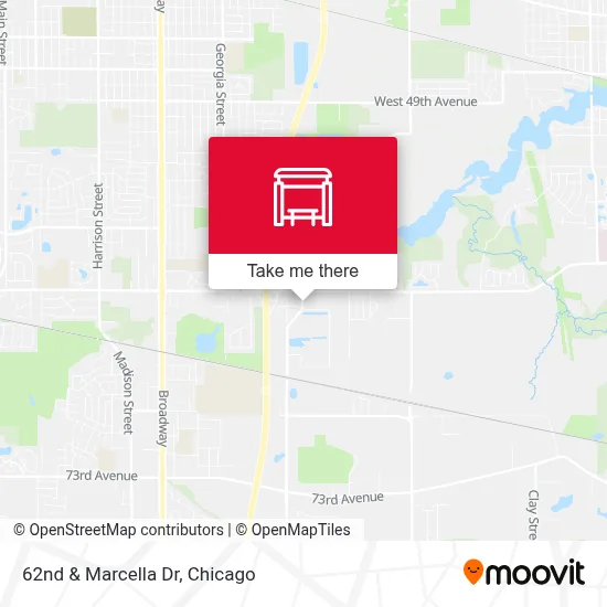 62nd & Marcella Dr map
