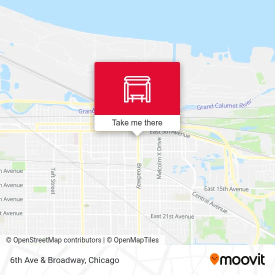 6th Ave & Broadway map