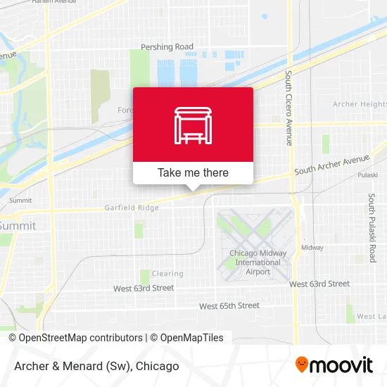 Archer & Menard (Sw) map