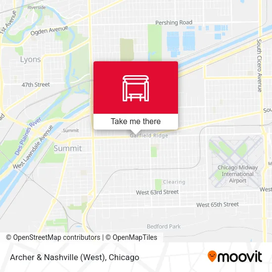 Archer & Nashville (West) map