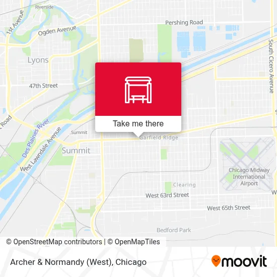 Archer & Normandy (West) map